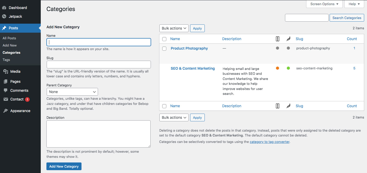 wordpress-category-page
